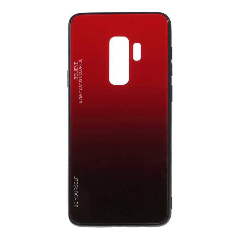 Cover Hoesje Samsung Galaxy S9 Plus Groen Rood Telefoonhoesje Gegalvaniseerde Kleur