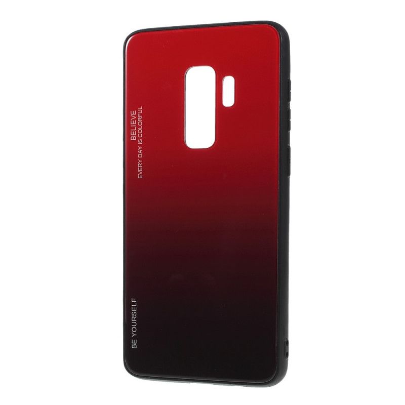 Cover Hoesje Samsung Galaxy S9 Plus Groen Rood Telefoonhoesje Gegalvaniseerde Kleur