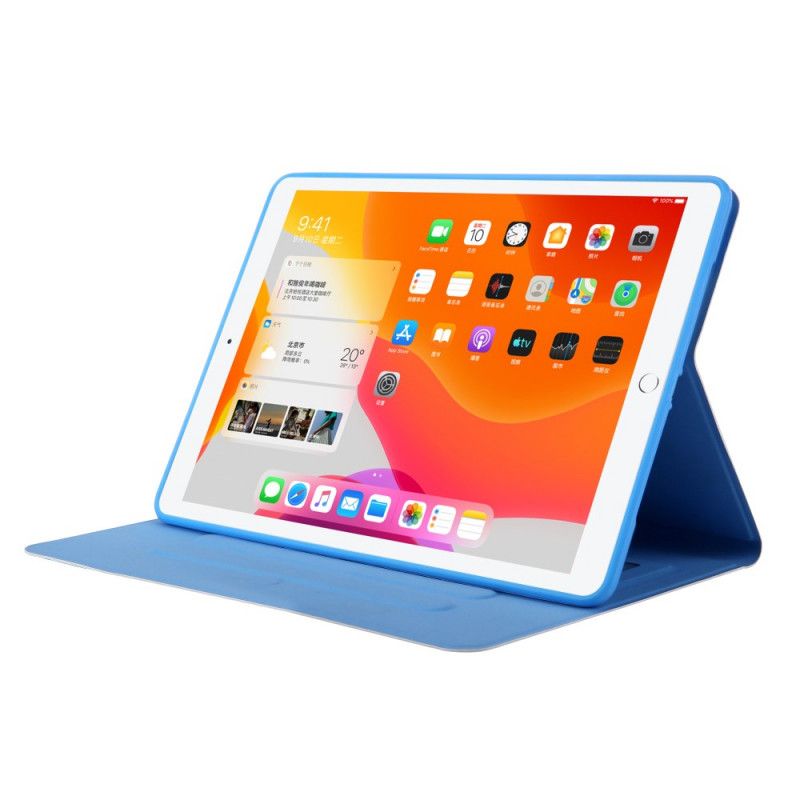 Bescherming Hoesje iPad Pro 11" (2018) (2020) Lichtblauw Wit Gouache-Reekspatroon