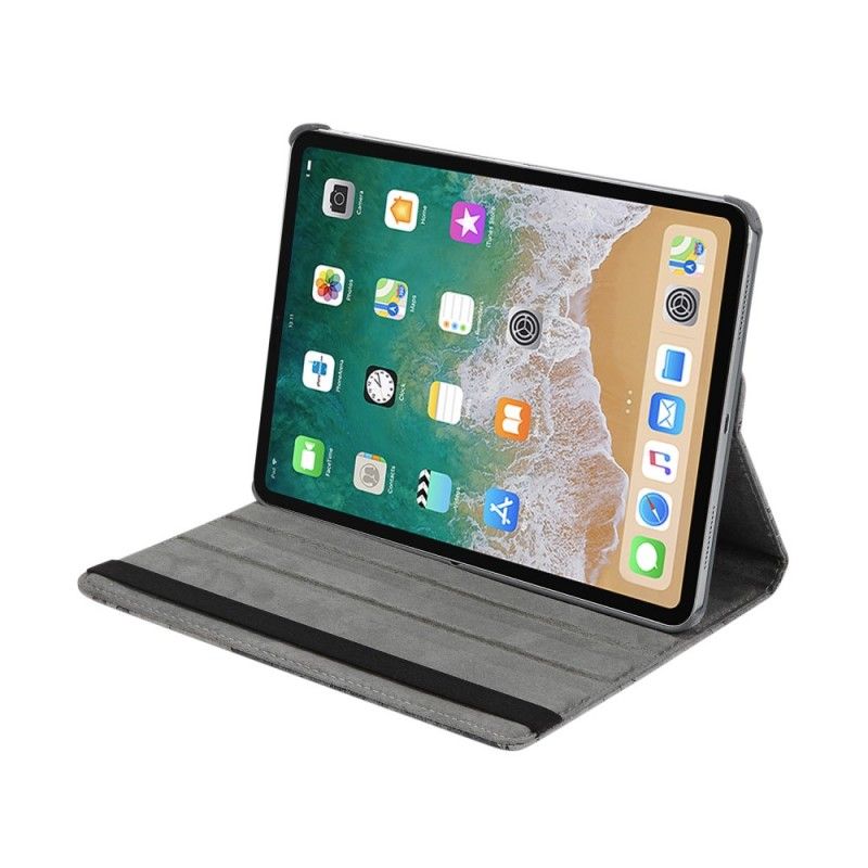 Leren Hoesje iPad Pro 11" (2018) (2020) Bruin Telefoonhoesje Roterende Wereldkaart