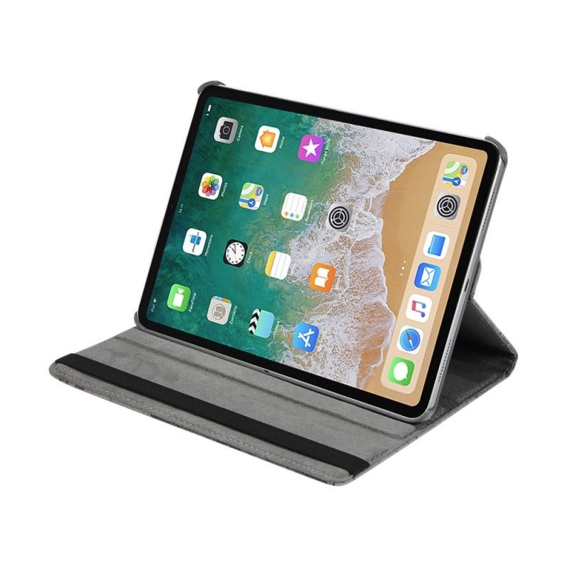 Leren Hoesje iPad Pro 11" (2018) (2020) Bruin Telefoonhoesje Roterende Wereldkaart