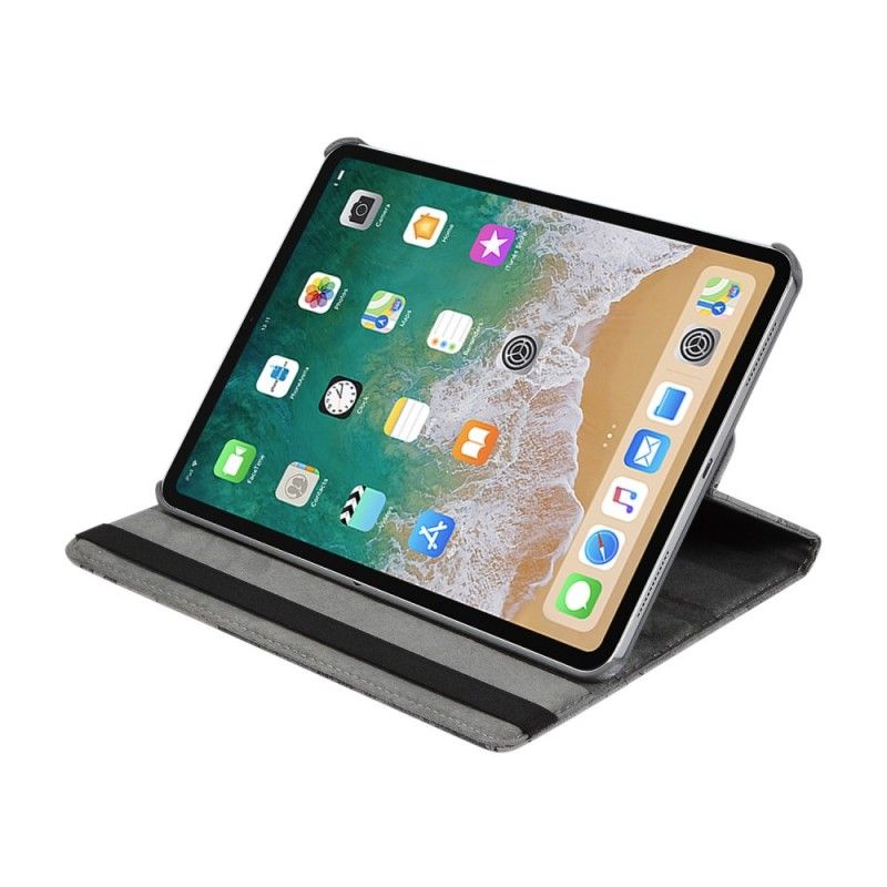 Leren Hoesje iPad Pro 11" (2018) (2020) Bruin Telefoonhoesje Roterende Wereldkaart