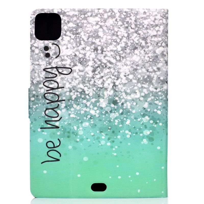 Leren Hoesje iPad Pro 11" (2018) (2020) Glitter Wees Blij