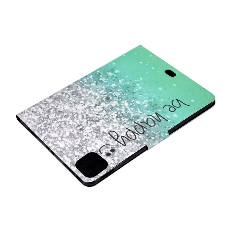 Leren Hoesje iPad Pro 11" (2018) (2020) Glitter Wees Blij