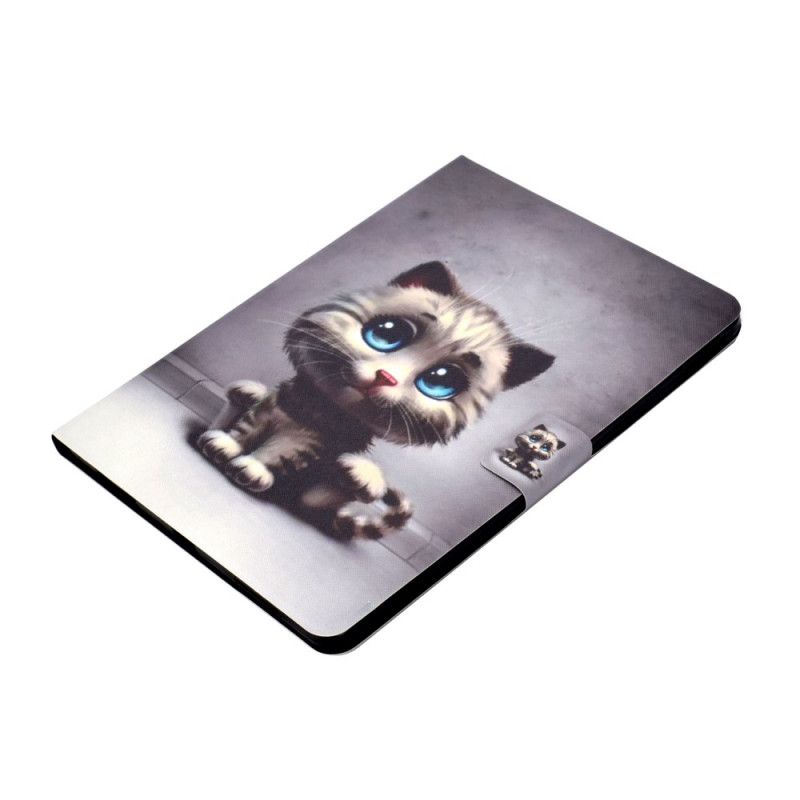 Leren Hoesje iPad Pro 11" (2018) (2020) Kitten Blauwe Ogen