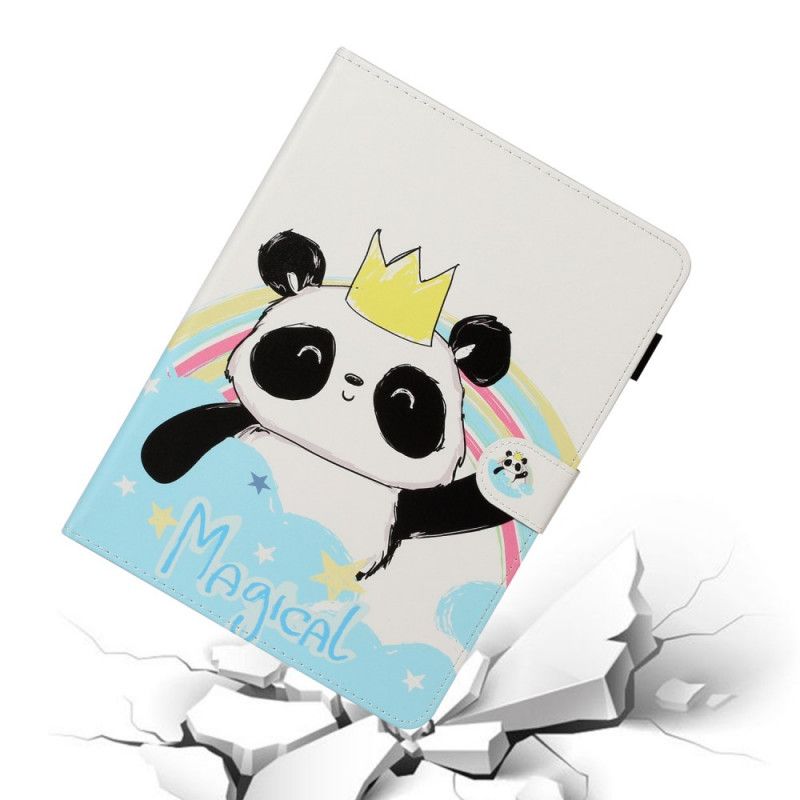 Leren Hoesje iPad Pro 11" (2018) (2020) Telefoonhoesje Panda Met Kroon