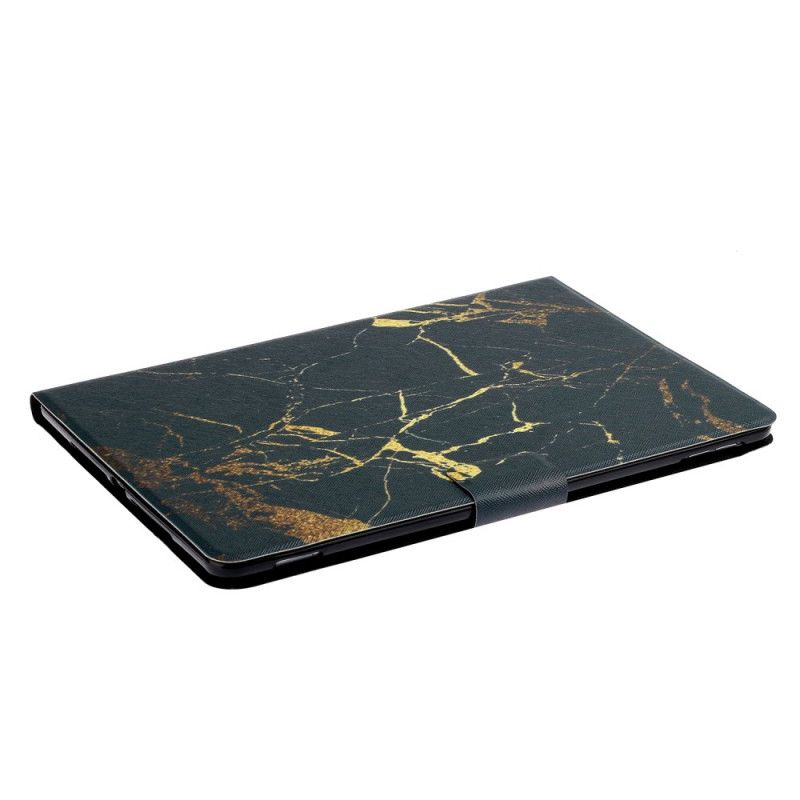 Leren Hoesje voor iPad Pro 11" (2018) (2020) Goud Zwart Knikkerserie