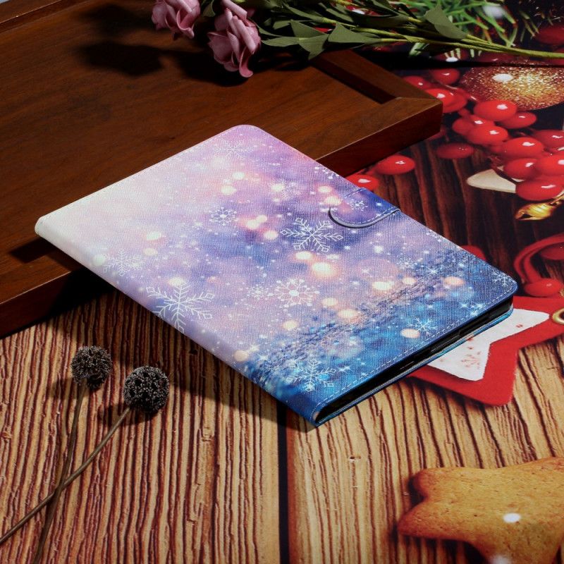 Leren Hoesje voor iPad Pro 11" (2018) (2020) Sneeuwvlokken