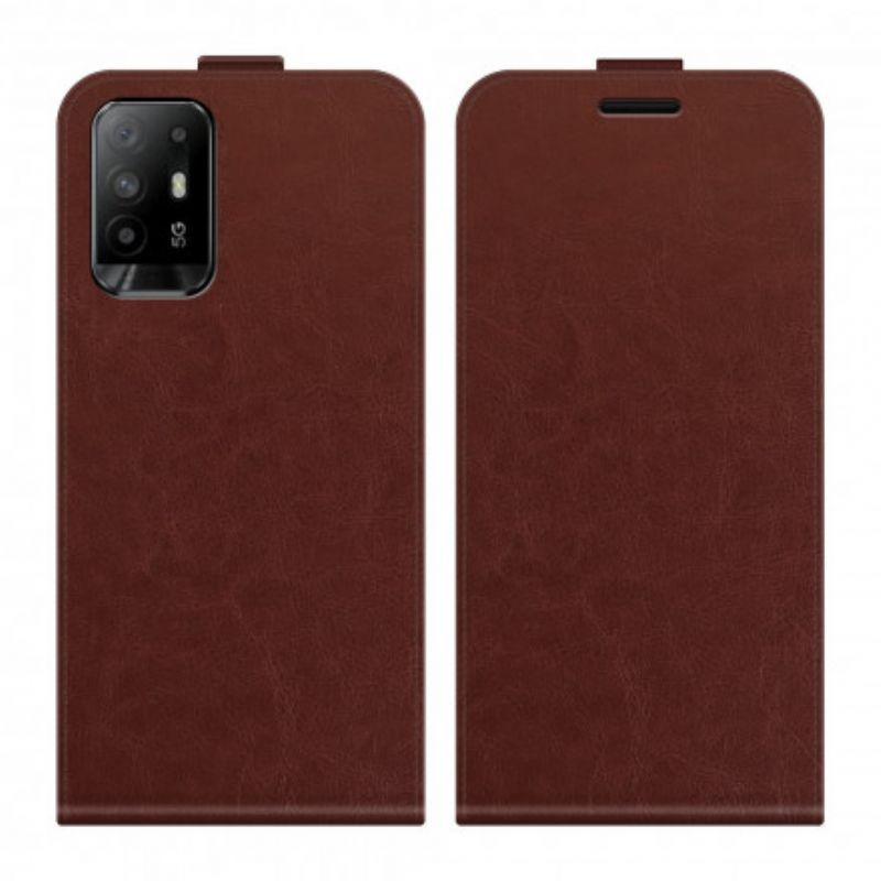 Bescherming Hoesje Oppo A94 5g Verticale Lederen Effectklep