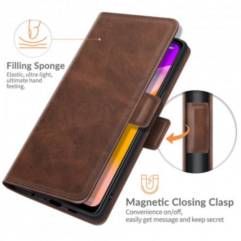 Flip Case Leren Oppo A94 5g Dubbele Klep