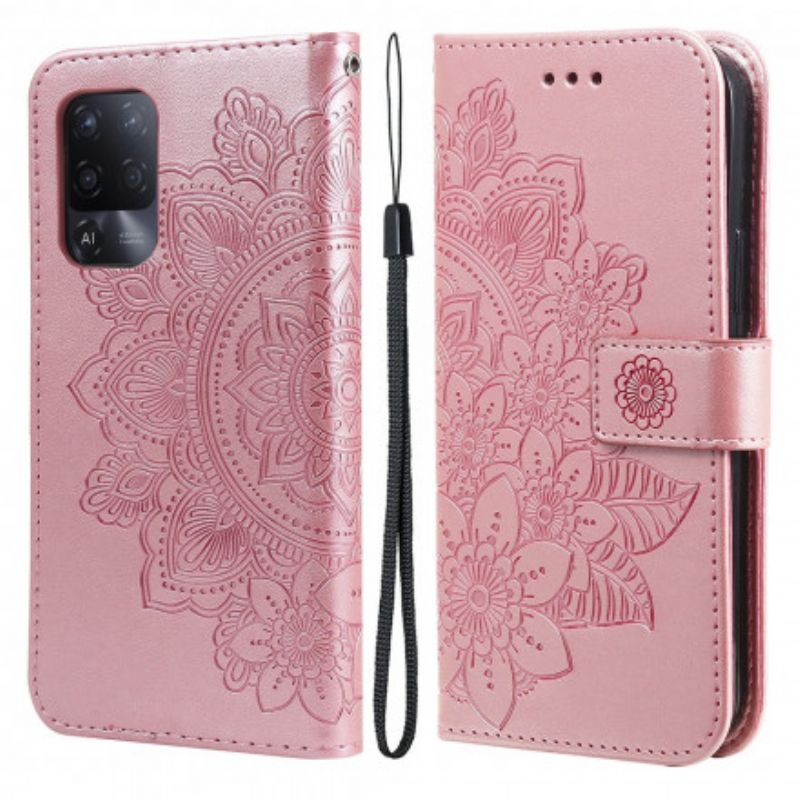 Folio-hoesje Oppo A94 5g Bloeiende Mandala