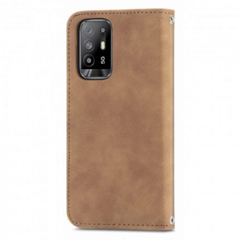 Folio-hoesje Oppo A94 5g Skin-touch Bescherming Hoesje