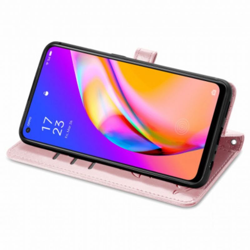 Folio-hoesje Oppo A94 5g Telefoonhoesje Geanimeerde Dieren