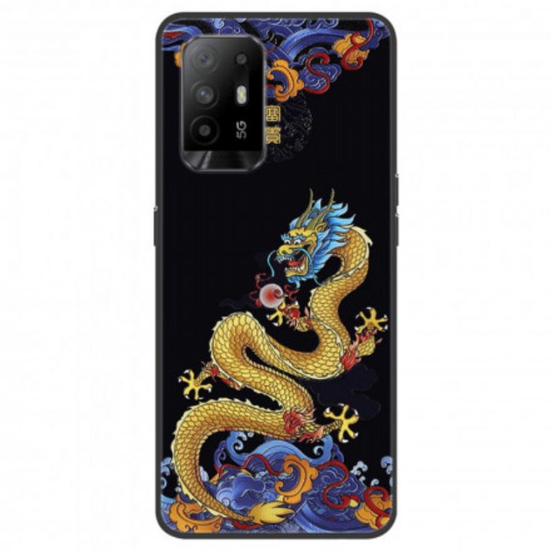 Hoesje Oppo A94 5g Aziatische Gekleurde Draak