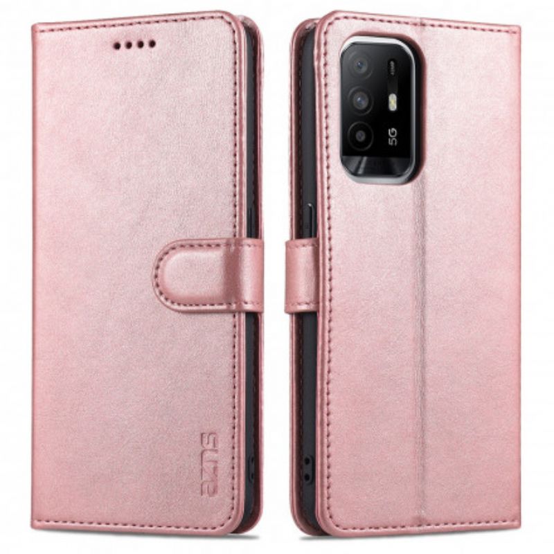 Leren Hoesje Voor Oppo A94 5g Azns Leereffect