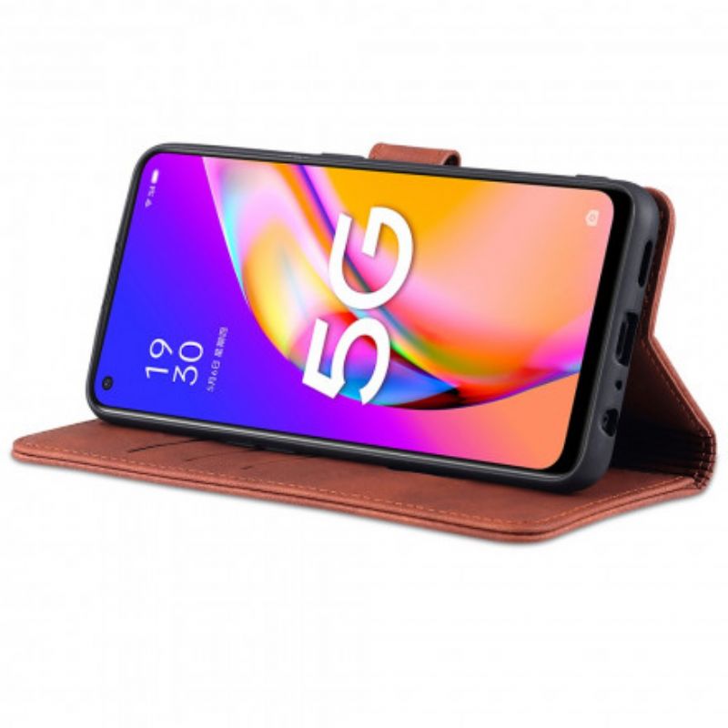 Leren Hoesje Voor Oppo A94 5g Azns Leereffect