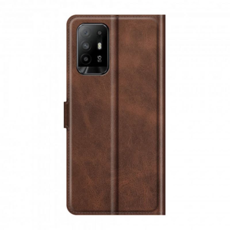 Leren Hoesje Voor Oppo A94 5g Slank Extreem Leereffect