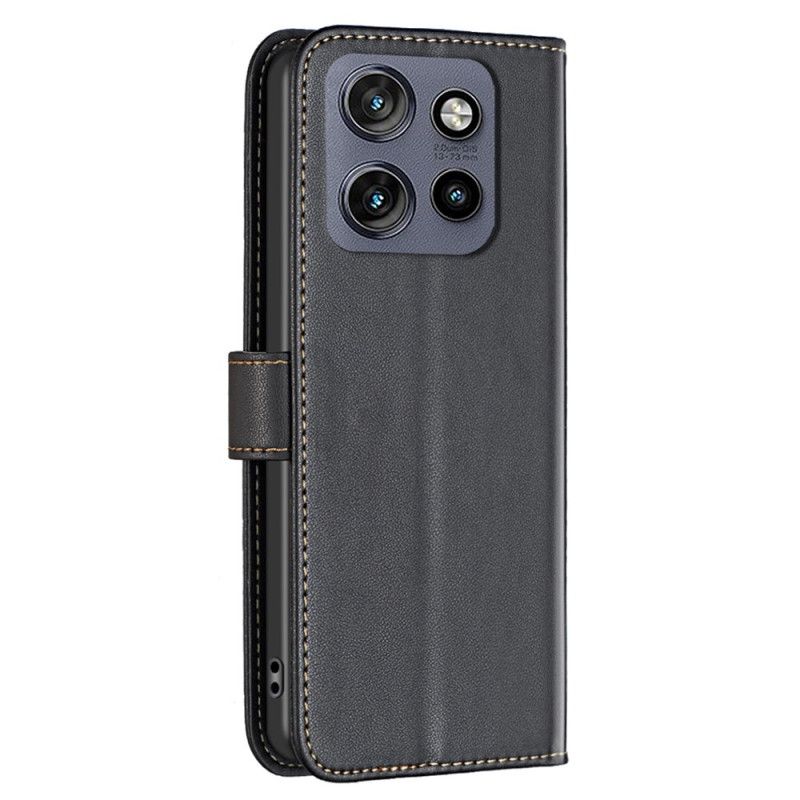 Flip Case Leren Motorola Edge 50 Neo Binfen Kleur