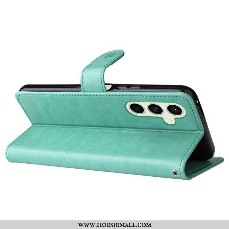 Flip Case Leren Samsung Galaxy S24 Fe Kat En Bij