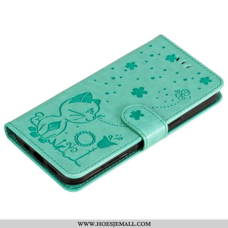 Flip Case Leren Samsung Galaxy S24 Fe Kat En Bij