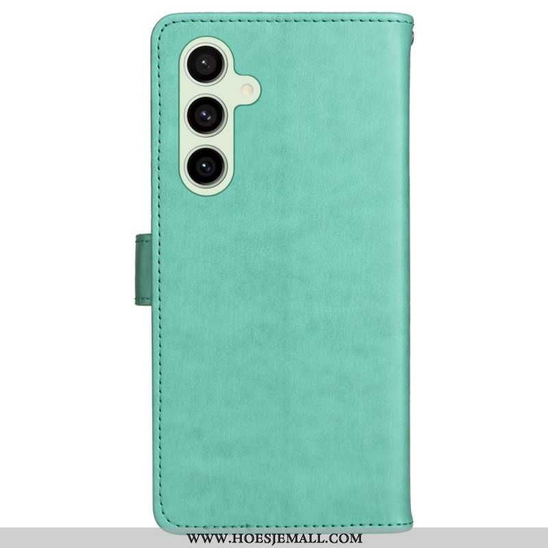 Flip Case Leren Samsung Galaxy S24 Fe Kat En Bij