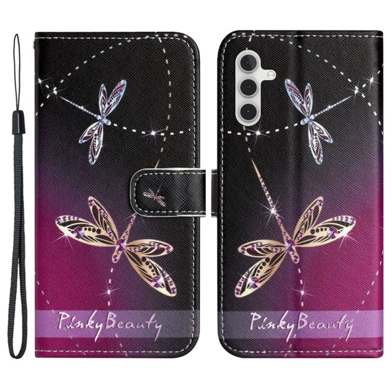 Flip Case Leren Samsung Galaxy S24 Fe Voorbindlibellen