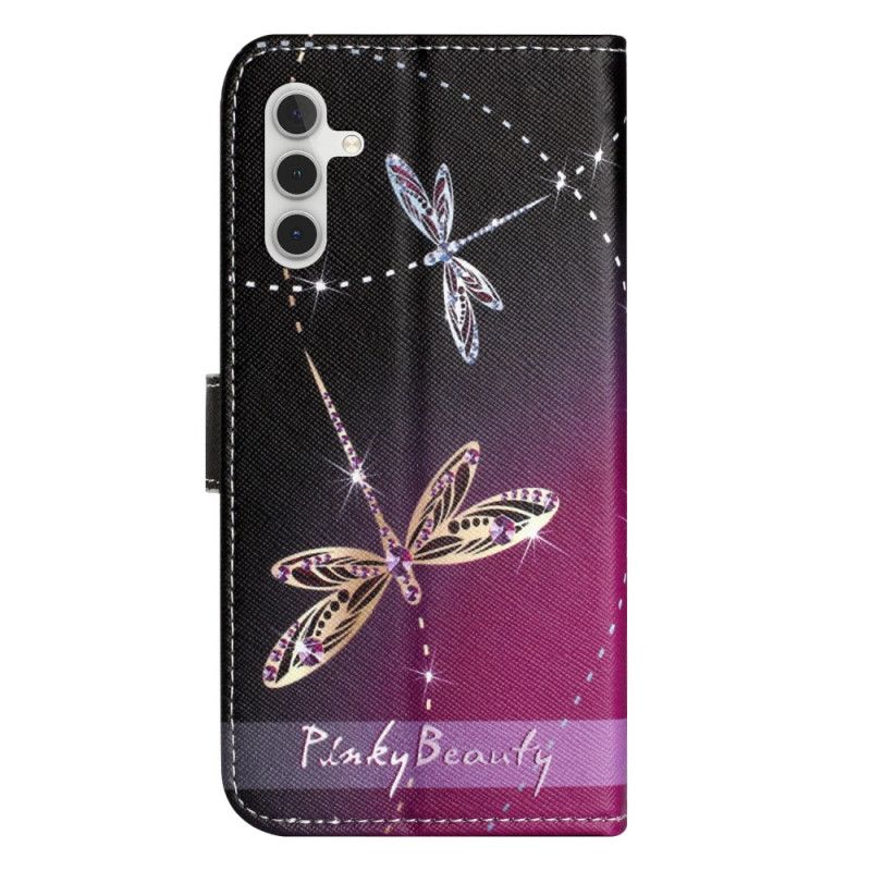 Flip Case Leren Samsung Galaxy S24 Fe Voorbindlibellen