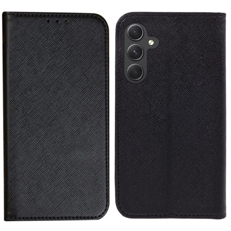 Folio-hoesje Voor Samsung Galaxy S24 Fe Kruistextuur