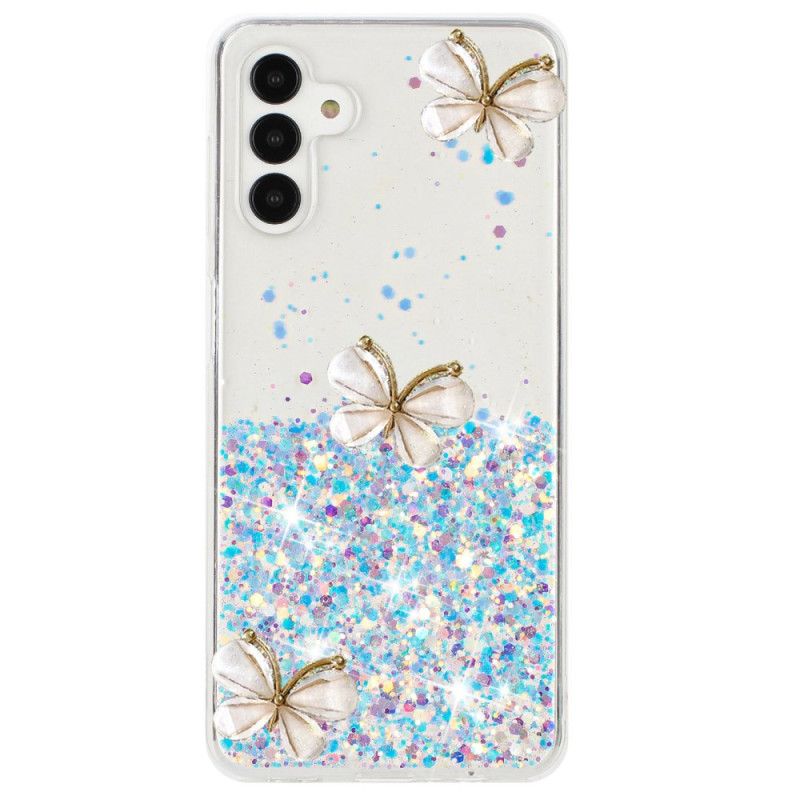 Hoesje Samsung Galaxy S24 Fe Fosforescerende 3d-vlinders