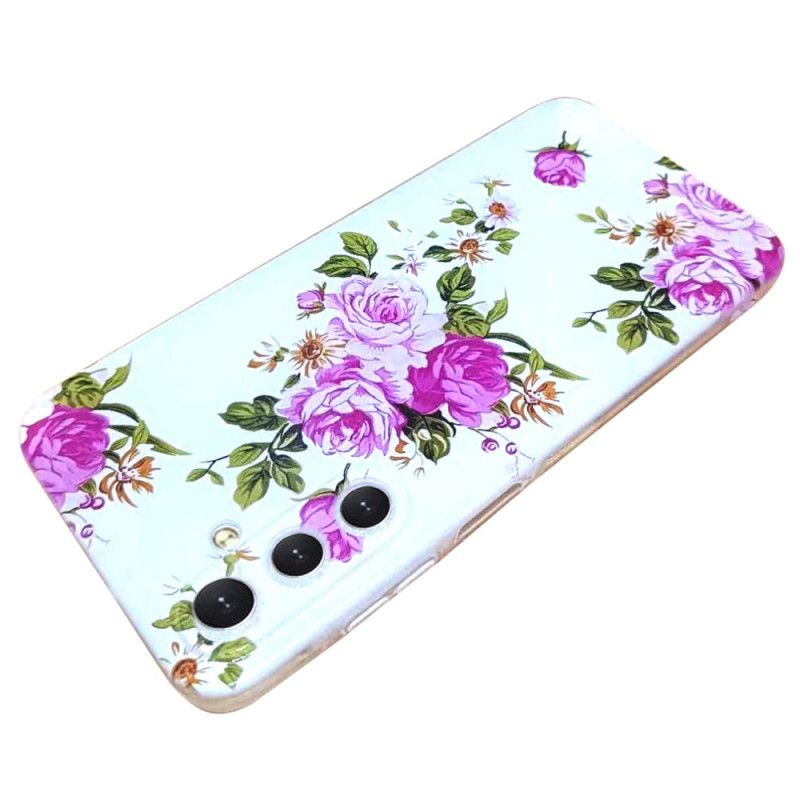 Hoesje Samsung Galaxy S24 Fe Roze Bloemen Bescherming Hoesje