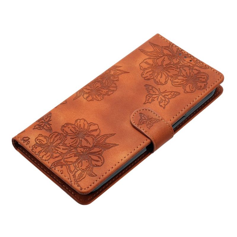 Leren Hoesje Voor Samsung Galaxy S24 Fe Floralie