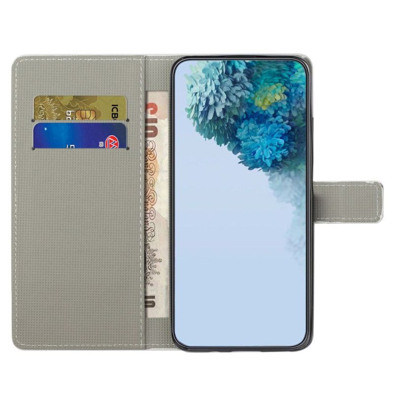 Leren Hoesje Voor Samsung Galaxy S24 Fe Galaxy-patroon