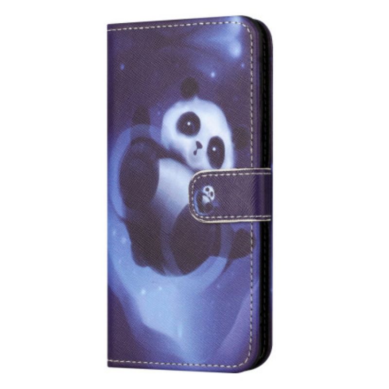 Leren Hoesje Voor Samsung Galaxy S24 Fe Panda-ruimte