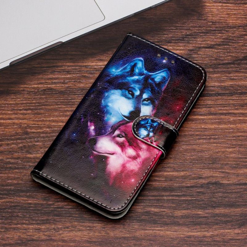 Leren Hoesje Voor Samsung Galaxy S24 Fe Wolfspaar Met Riem