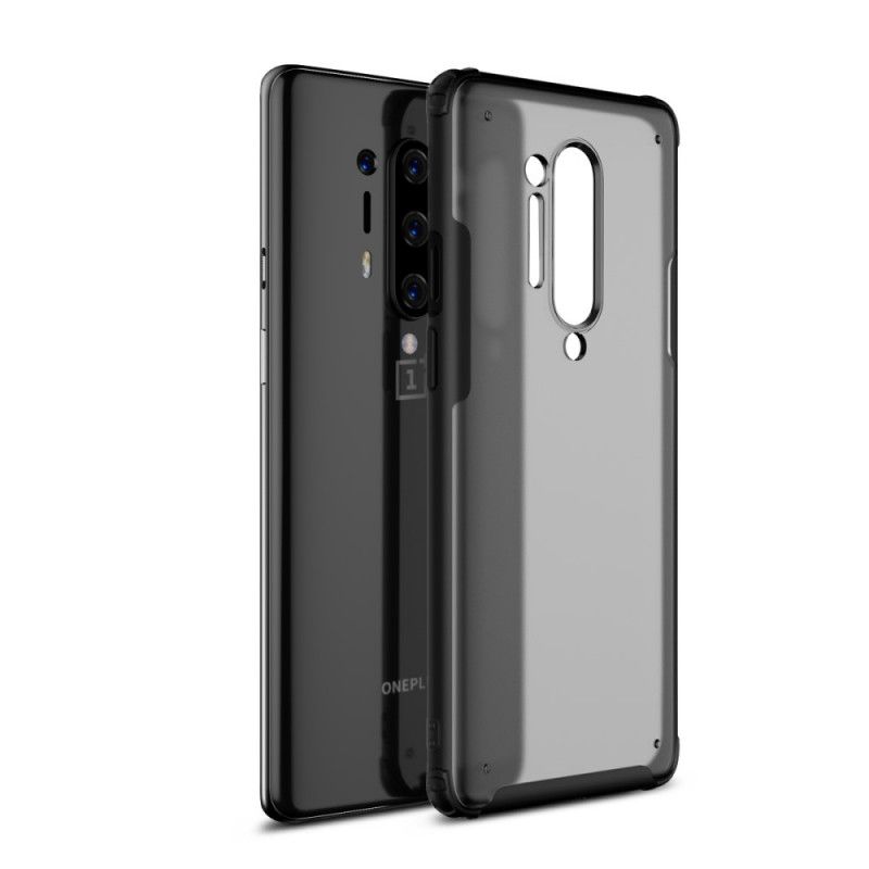 Hoesje OnePlus 8 Pro Rood Zwart Frosted Hybride