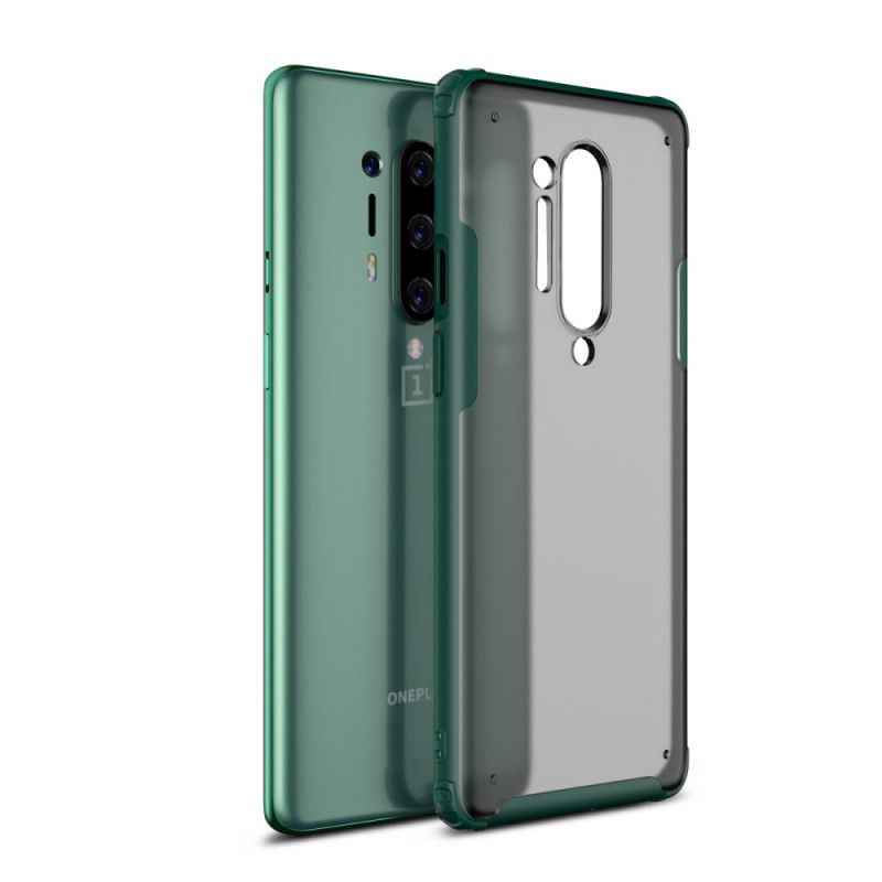 Hoesje OnePlus 8 Pro Rood Zwart Frosted Hybride