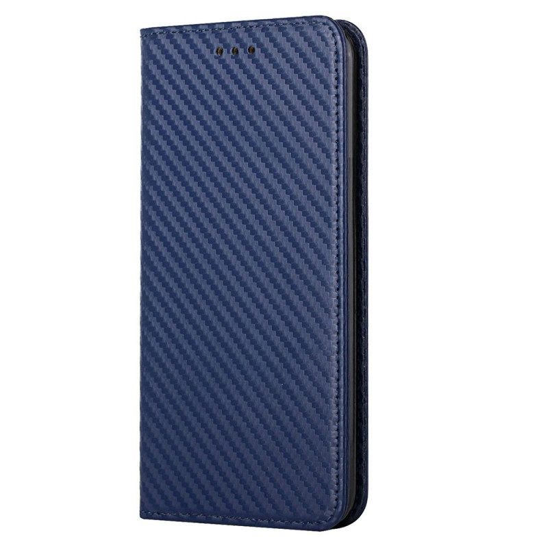 Bescherming Hoesje voor Samsung Galaxy S23 Plus 5G Met Ketting Folio-hoesje Stijl Van Koolstofvezel Met Bandjes