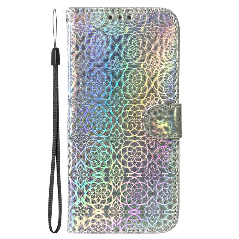 Leren Hoesje voor Samsung Galaxy S23 Plus 5G Disco-stijl