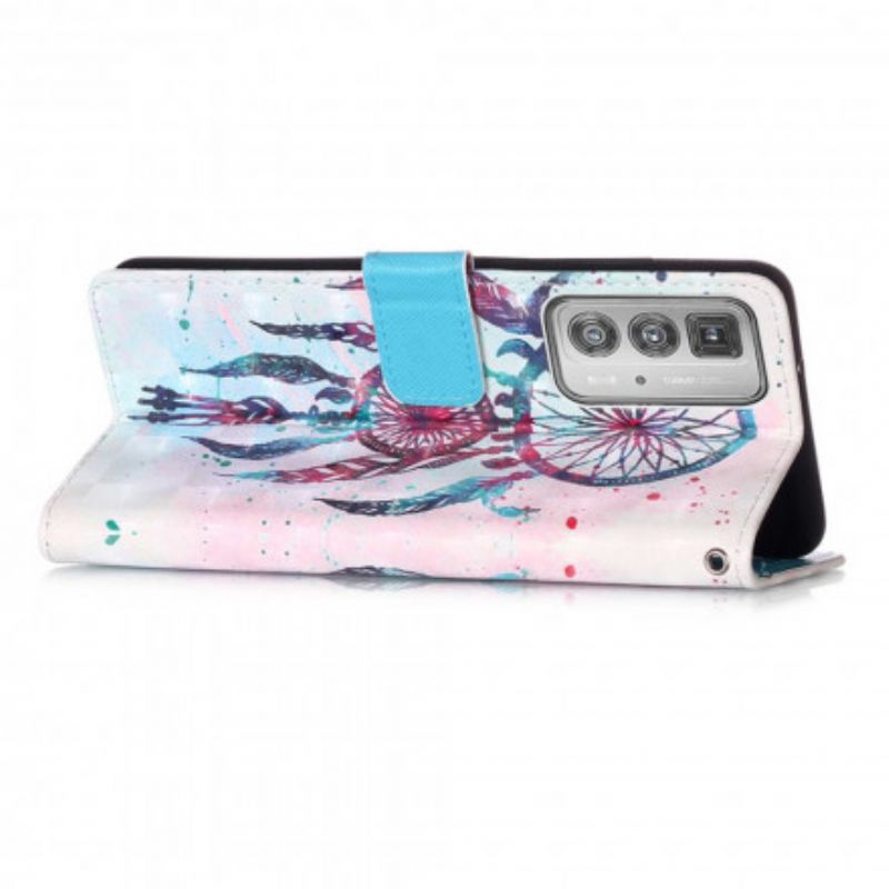 Bescherming Hoesje Motorola Edge 20 Pro Aquarel Dromenvanger