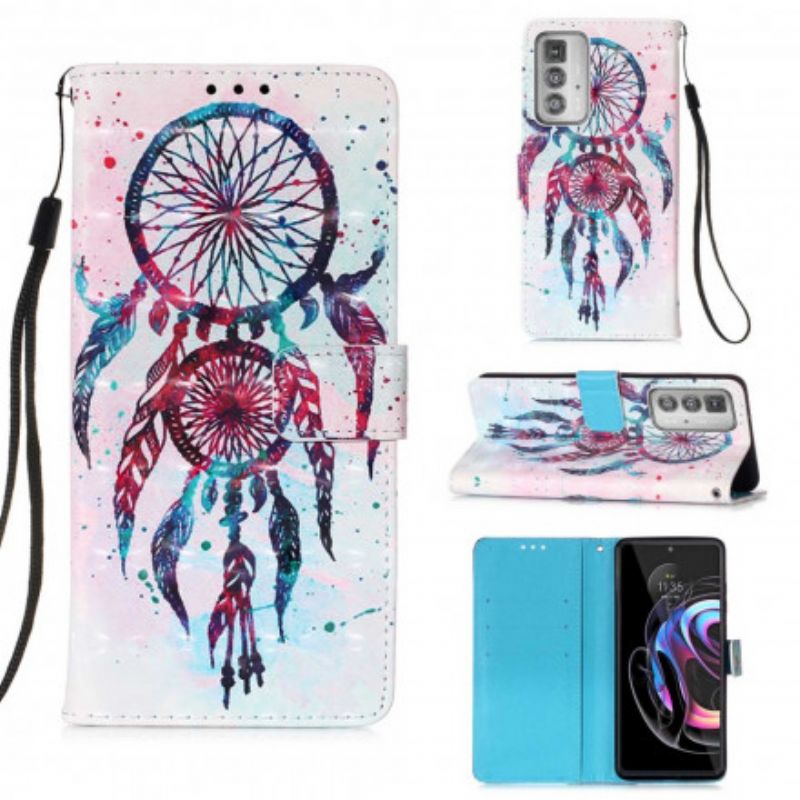 Bescherming Hoesje Motorola Edge 20 Pro Aquarel Dromenvanger