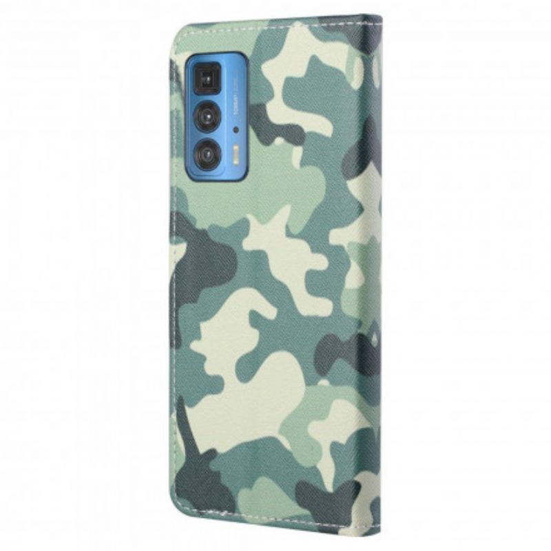 Folio-hoesje Motorola Edge 20 Pro Militaire Camouflage