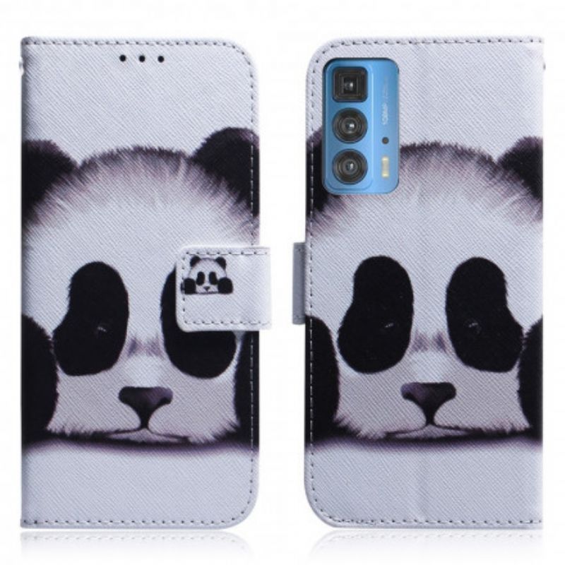 Folio-hoesje Motorola Edge 20 Pro Panda Gezicht