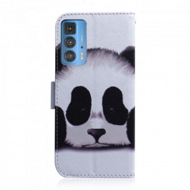 Folio-hoesje Motorola Edge 20 Pro Panda Gezicht