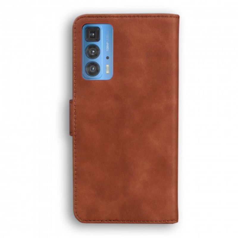 Leren Hoesje Motorola Edge 20 Pro Stijl Lederen Vintage Couture Bescherming Hoesje