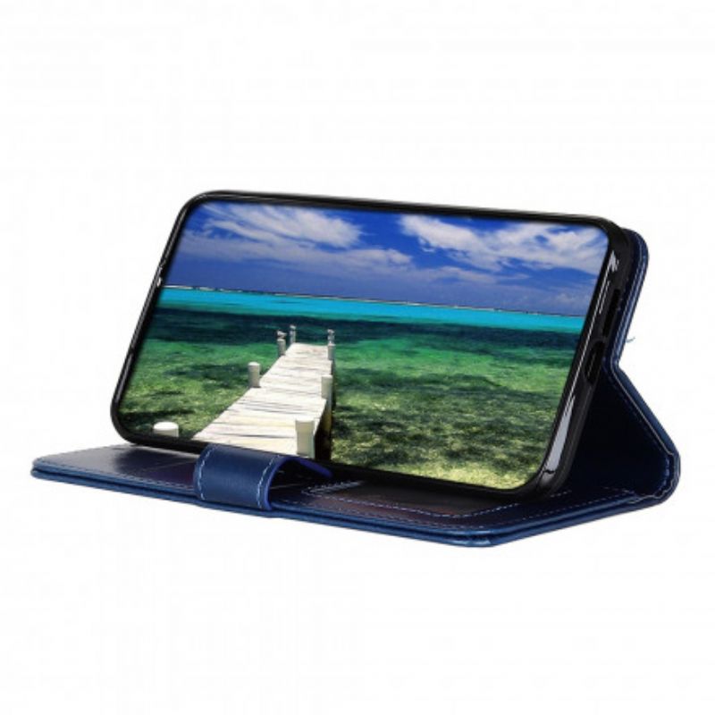 Leren Hoesje Voor Motorola Edge 20 Pro Glaciale Finesse