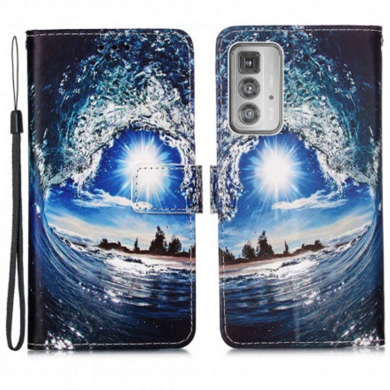 Leren Hoesje Voor Motorola Edge 20 Pro Love The Wave