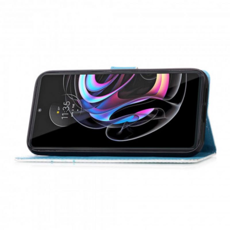 Leren Hoesje Voor Motorola Edge 20 Pro Love The Wave