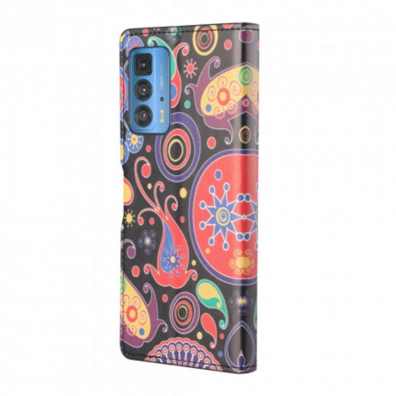 Leren Hoesje Voor Motorola Edge 20 Pro Ontwerp Galaxy