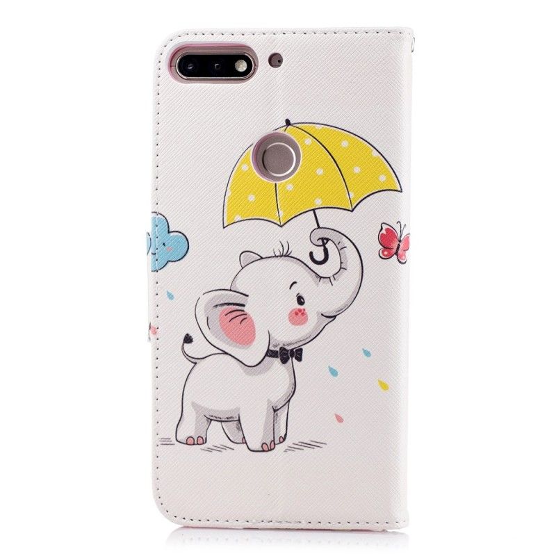 Bescherming Hoesje Honor 7C Telefoonhoesje Babyolifant