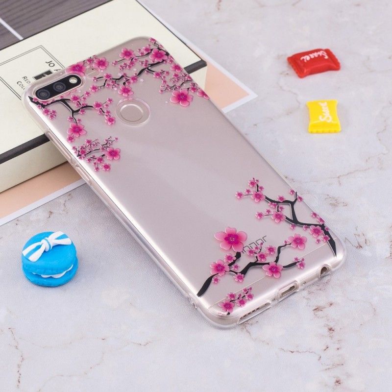 Case Hoesje Honor 7C Telefoonhoesje Transparant Bloeiende Boom